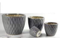 GICOS IMPORT EXPORT SRL CACHEPOT CERAMICA 4pz TDS GRIGIO 635380