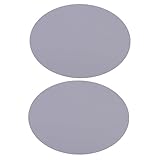 BESTYASH 2 Stück Runde Silikon Backmatten Hitzebeständige Mikrowellen Ofenmatten Tischschutz und Isolierpads Wiederverwendbare Waschbare Küchenunterlagen für Backen und Kochen