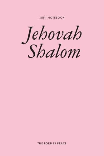 Jehovah Shalom Mini Notebook: Graph Paper Memo Book, 4x6 Inches, 100 Pages