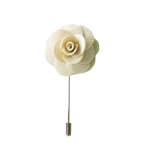 Style Along Handmade Cream Off White Flower Ball With Gold Leaf Lapel Pin /Brooch For Men (B0BNDJ3275) Amazon Price History, Amazon Price Tracker
