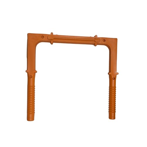 Image of PVC Foot Step Suitable for Construction Sites,UG Sump Tank, Swimming Pools, Over Head Tanks MS Rod 12mm Size (300 x 280 x 25mm)|Construction PVC Foot Step Orange - 1Pc