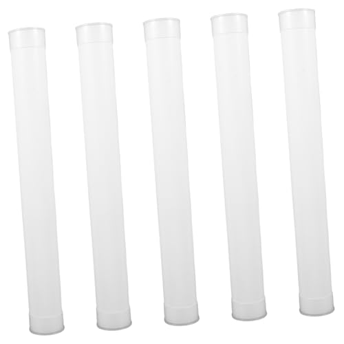 MUCKLILY 31cm Cardboard Storage Tube Caps 5pcs Mailer Tube for Documents Artwork Map Storage