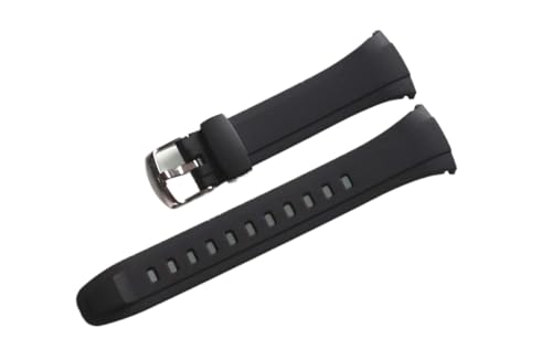 Genuine Casio Replacement Watch Band Black Strap #10408444 WVA-M640-1A WVA-M640-7A WVA-M640B-1A WVA-M640B-1A2 WVA-M650-1A WVA-M650-1A2 WVA-M650-2A WVA-M650-7A WVA-M650B-1A WVQ-M410-1A WVQ-M410B-1