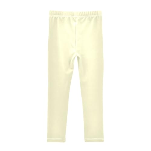 Cream Leggings for Girls Casual Yoga Pants Tights Trousers Dance Pants Winter Leggings for Girls, 4T2