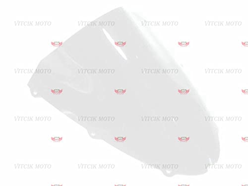 VITCIK Parabrisas de moto, parabrisas de motocicleta compatible con ZX-10R ZX10R Ninja 2006 2007 06 07 Parabrisas (transparente) Cover