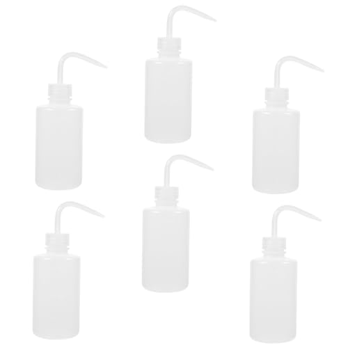 KICHOUSE Empty Squeeze Bottle Scale 6pcs Plastic Washing Bottles 250ml Graduated for Precise Dosage for Home Professional Use