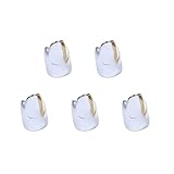 FANSHINUO トレンドセッティングネイルリング 5個パック コスプレ ネイル ジュエリー 合金テクスチャ コスプレ愛好家やパーティー参加者に最適