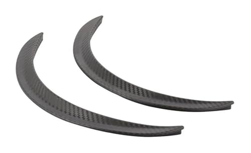 Moldura arco ceja protector guardabarros de fibra de carbono negra, 2 unidades