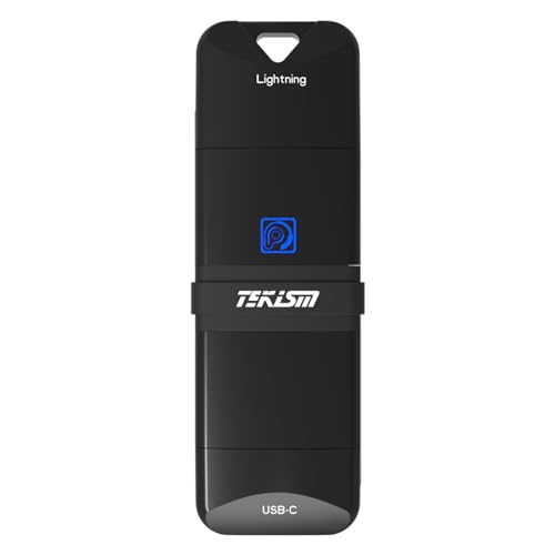 TEKISM MFi Certified 128GB for iPhone Flash Drive USB C Memory Stick with Keychain Dual Type C USB Thumb Drive Photo Stick Jump Drive for Android Smartphone, Computers,iPhone/iPad/iPod/PC