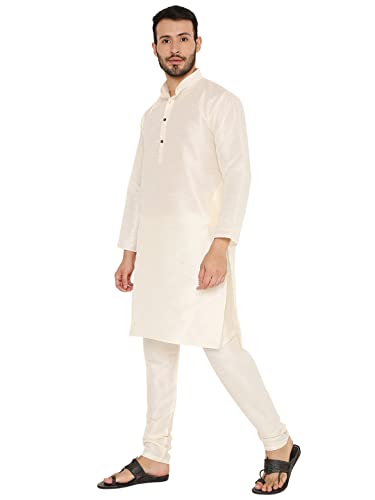 Image of Maharaja Banarasi Dupion Silk Kurta Pjama Set for Men