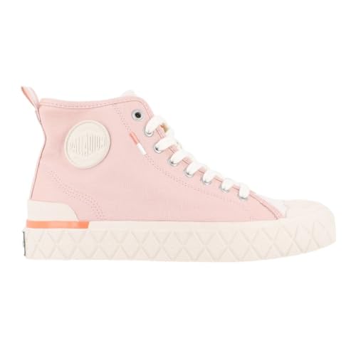 Image of Palladium Unisex Palla Ace Mid Organic Canvas Lace Up Sneaker