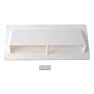 Hedday RV Range Hood Vent Cover Exterior Exhaust Vent Cover,Fits for Camper,Trailer, Motorhome(White,Screws Included)