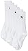 PUMA Mesdames Hommes & 3 paires de chaussettes de sport en 3 couleurs, Blanc, 39-42 EU