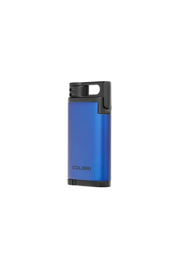 Encendedor Colibri Belmont Jet Único Azul Metálico miniatura 6