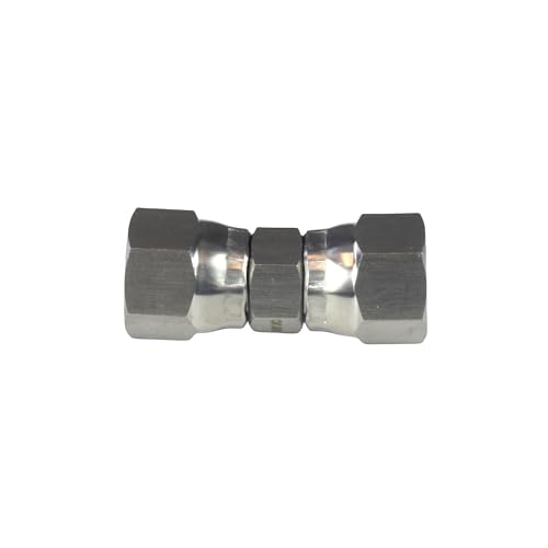 Image of HFS(R) 1 /4 inch Female JIC Swivel x 1 /4 inch Female JIC Swivel Nut Union Stainless Steel 304