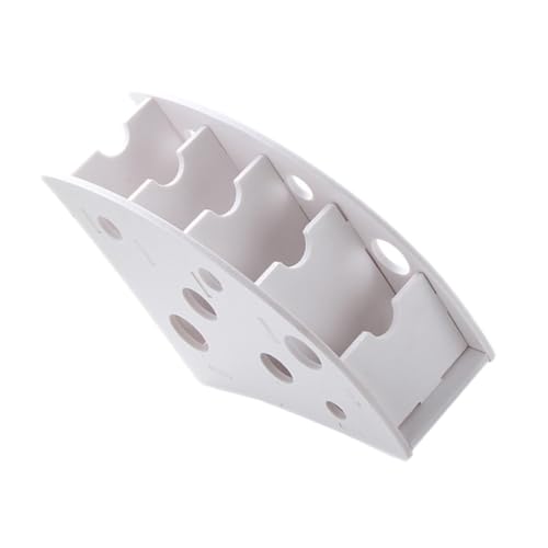 Zerodeko Support de Télécommande Facile à Assembler Blanc en Bois Plastique, Boîte de Rangement Multifonction pour Bureau et Salon