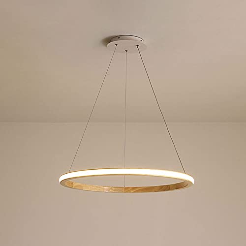 Lámpara colgante de anillo LED nórdica de techo con pantalla acrílica para comedor