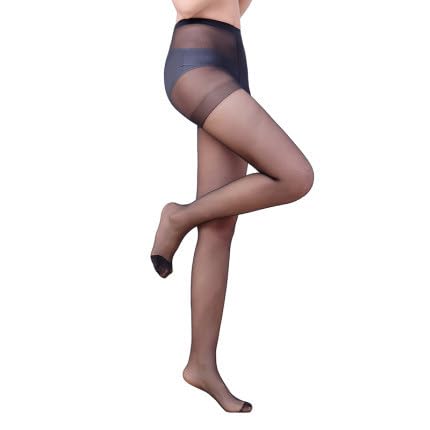 Collant da donna ultra velati (confezione da 6 paia) - Leggeri, comodi, vestibilità perfetta, collant velati, nero A, nero, 0