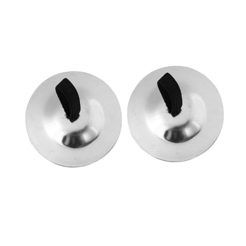 NOLITOY 2個銅製フィンガーシンバル ベリーダンスシンバル 子供用打楽器 耐久性のあるデザイン 磨き仕上げ