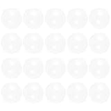 SHUATI 20Pcs Plastic PMMA Lens, Optical 3D Lens, 42mm Diameter Magnifying Lens, Biconvex Lens, 68mm Focal Lengths Double Convex Lenses for Magnifier