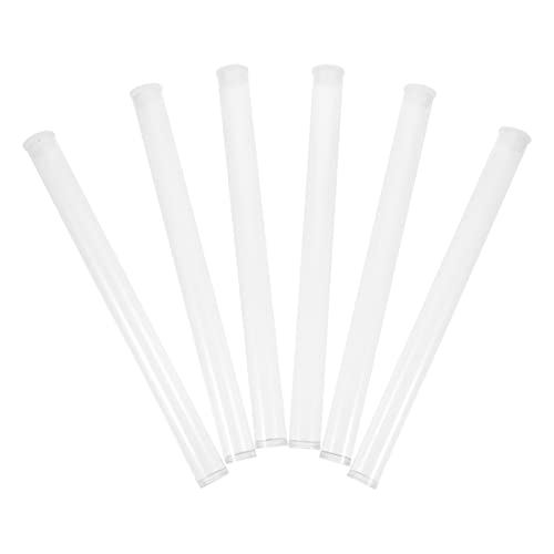 Imikeya 6Pcs Incense Canister Food Storage Container Tubes Acrylic Canister Sets Incense Tube Holder Incense Tube Storage Tea Jar #TOP21