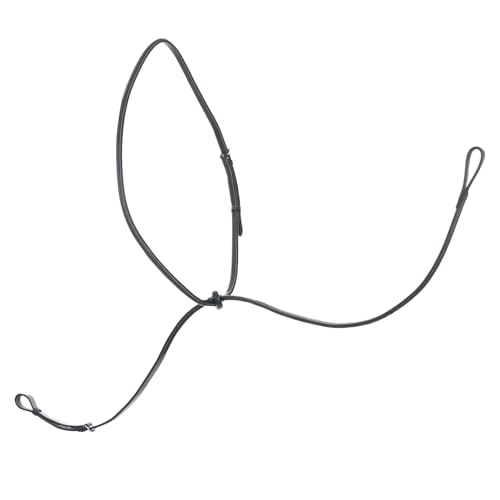 Equinavia Valkyrie Fancy Stitched Leather Standing Martingale - Chocolate Brown - Horse