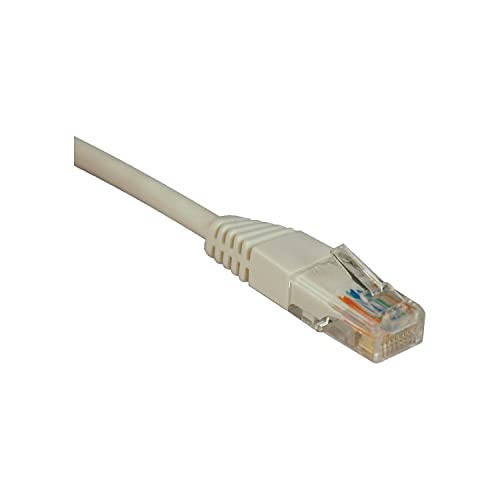 Cable de red Tripp Lite Cat5e RJ45 10 ft blanco miniatura 1