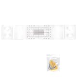 wkao Betonrissmesser mit Schrauben, Acryl-Messgerät, einfache Installation für Standard- und Eckrisse, Wandspalt-Messwerkzeug, 3 Stück