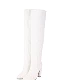 Semelles en caoutchouc : ces bottes hautes pour femmes ont des semelles en caoutchouc qui peuvent améliorer efficacement la traction et la résistance à l'abrasion, vous empêchant de glisser sur le sol en hiver.