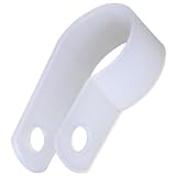ROWORKX Lot de 50 serre-câbles de type R, clips de rangement de câbles en nylon pour câble...