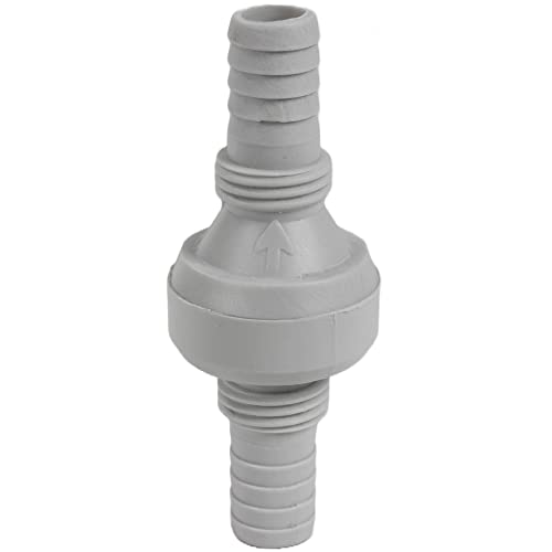 Comet X-FIX Clapet anti-retour en ligne pour conduite d'eau et pompe à eau Gris