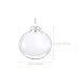 Imagen de OUNONA 24 Adornos navideños Transparentes rellenables