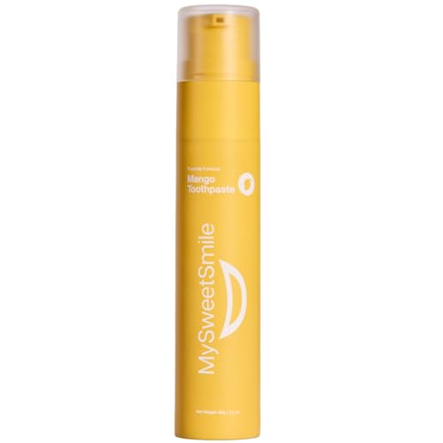 MySweetSmile Pasta de Dientes con Sabor a Mango - Fórmula Avanzada con Flúor - Limpieza Profunda - Protección contra Caries - Sabor Jugoso a Mango - 60g
