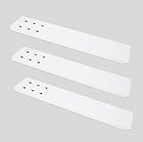 Countertop Support Bracket 3 Pack 12' Lx 2.5' W Hidden White Knee Wall Support Countertop Bracket 3/8' Thick Heavy Duty for Quartz/Granite/Wood/Concret Countertops Screws Included