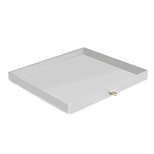 Washing Machine Drip Pan 18GA Stainless Steel Washer Drip Pan w/Drain Hole & 1/4" Drain Valve Contain Washer leaks and Look Good in Your Laundry Room(32 x 30 x 2.5 inch)