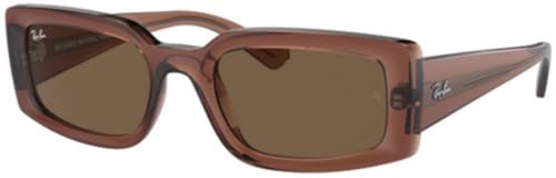 Ray-Ban RB4395 Sunglasses Bundle: RB 4395 KILIANE 667873 Transparent Brown/Dark Brown Polyamide Standard and Universal Anti-slip Silicone Leash