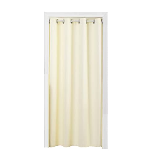 間仕切り アコーディオン 断熱 保温 のれん ロング 目隠し 間仕切りカーテン 北欧 厚手 冷気遮断 遮光 無地 防音 シンプル 省エネ 試着室 廊下 階段 脱衣所 オーダー可 幅150cm*丈205cm シイエムエム beige