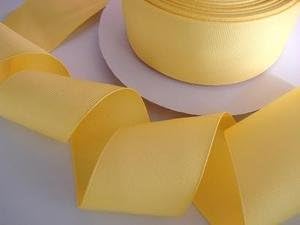 Roll of 50 yards Solid Grosgrain 1.5 Ribbon (GR15-06) Yellow US Seller Ship Fast