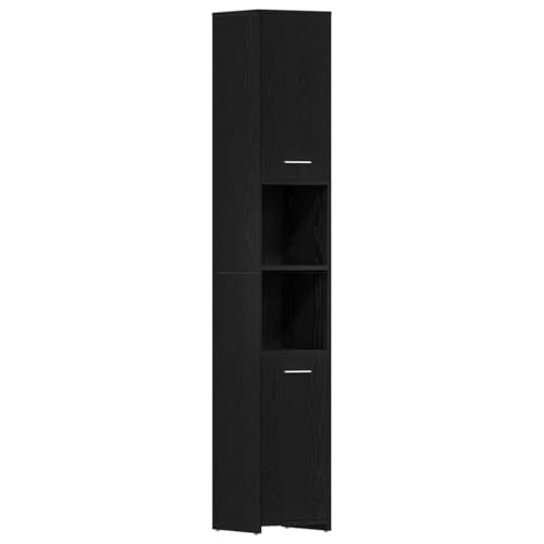 Mobiliario de baño moderno: conjunto de 4 piezas de diseño en negro 7