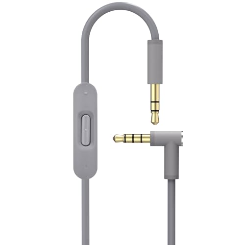 Toxaoii Câble audio de rechange avec microphone intégré et contrôle compatible avec casque Beats Solo 2/3/4/Studio 3/Pro/Detox/Wireless/Mixr/Executive/Pill...