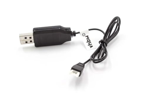 vhbw Cable de Carga USB Compatible con Hubsan H107L C, H107L C D, U816, V930, V977, X4 H107 dron, cuadricóptero   50cm