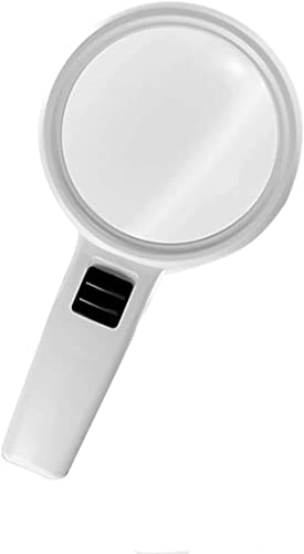 Loupe à main 30x haute définition éclairante pour lecture âgée et basse vision