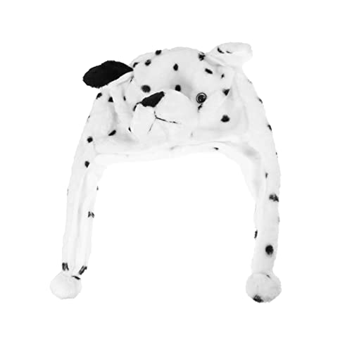 PRETYZOOM Boys and Girls's Plush Head Wrap Dog Hat Ear Flaps Soft and Warm Head Cover for Children's Play or Dress up