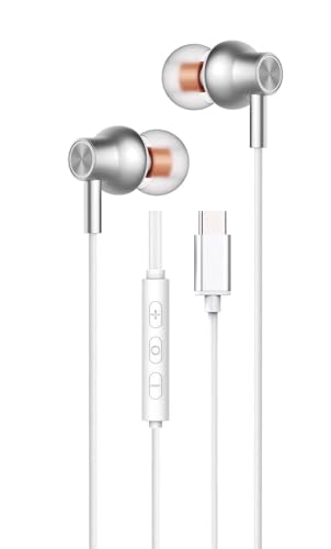 HEARTZ TYPE C KULAKLIK, TYPE C ÇIKIŞI OLAN TÜM MODELLERİ DESTEKLER MODEL SEÇMEZ BASS TİZ HD SES KALİTESİ TPC-02 (BEYAZ)