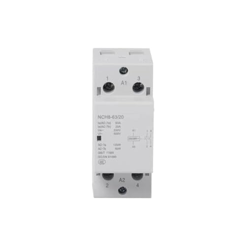 Contacteur Din Rail 230V 400V NCH8-63 pour circuit monophasé triphasé