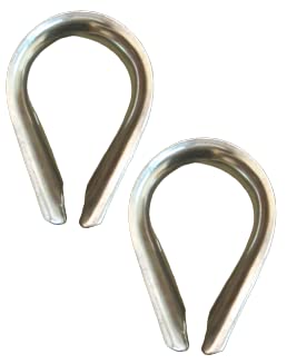 Dés à coudre 12mm inox 316 pour câble 1/2 pouce accastillage de sécurité marine x2