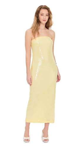 endless rose Womens Strapless Sequins Maxi Dress Butter XS