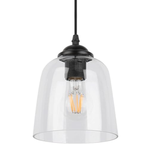 Lustre à source lumineuse E27 en verre pour illuminer votre bureau