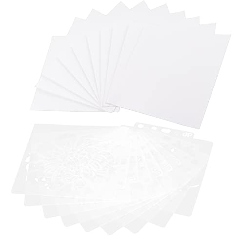 ZLXCAOB 9 plantillas de mandala para pintura, plantillas de dibujo, moldes para hacer bricolaje, suministros para manualidades