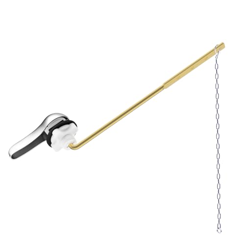 Hibbent Metal Front Mount Toilet Handle Replacement Kit, Chrome